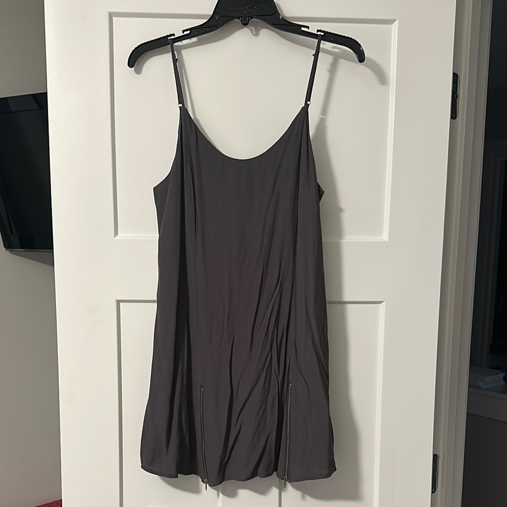Gray Dress size Small with zipper detail